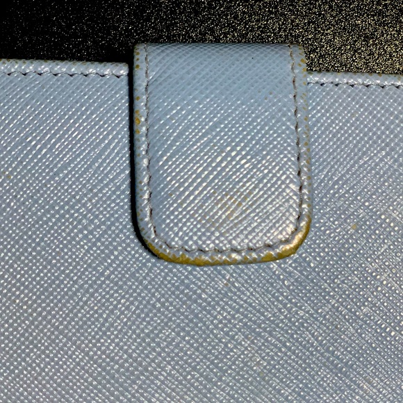 Authentic Light Blue Prada Wallet - Picture 7 of 14